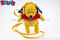7.3" Stuffed Winner the Pooh Bear Toy Mobile Phone Bag with Red T-Shirt