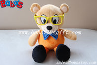 Custom Mascot Bear Toy Stuffed Bear Animal With Glass