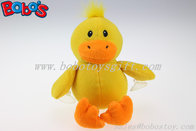 7" Custom Plush Yellow Duck Toy With Plastic Suction Cups