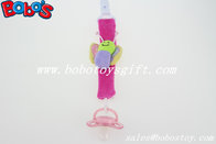 Hot Pink Butterfly Plush Baby Pacifier Holder Personalized Pacifier Holder