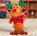 Soft Plush Christmas Deer Animal Pet Toy For dog and Cat