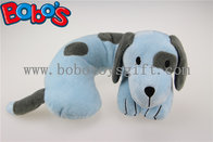 Softest Baby Neck Pillow Plush Stuffed Blue Dog Travel Neck Support