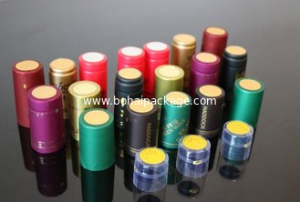 Wholesale  PVC Shrink Sleeve Capsule for Olive Oil Bottle Cap seal oil wine pvc shrink film capsule