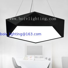 China Pendant  Lightings And Chandelier Wite Iron Acrylic Modern Simple 34W LED Light supplier