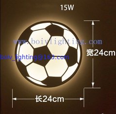 China Super-thin Acrylic  LED Fashion Modern  LED Wall Lamp Football Shape Bedside  Light supplier
