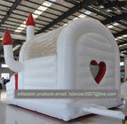 hot sale white inflatable wedding party bouncer for decoration inflatable white bouncer house castle