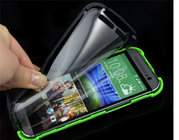 Cell phone case,PET touch screen protector case for HTC M8,PET+TPU+PC,colors,anti-shock,anti-dust,models