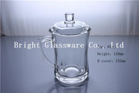 Clear Solid Glass Mug With Lid For Wholesale