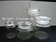 beautiful design round glass jars and lids for wholesale