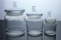 machine pressed Clear Glass Candle Jars