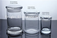 high quality clear glass candle jar