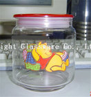 Top popular design glass candy jar wholesale glass sugar jar cheap