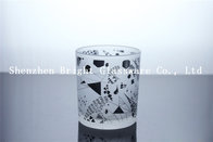 Custom Logo Glass Candle Holder, Glass cup