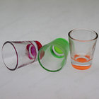 special design sprayed color glass candle cup for decoration