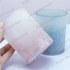 wedding decoration frosted colored glass candle holder
