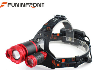 China Waterproof 3*CREE XML T6 Outdoor LED Headlamp Zoom with Micro USB Rechargeable supplier