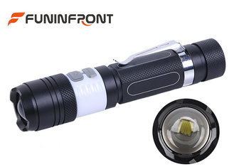 China 6 Light Modes CREE T6 LED Torch USB Rechargeable With Adjustable Focus supplier