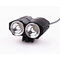 18650 Lithium Battery Pack Powered 2XCREE T6 2000 Lms Bike Headlamp/Lamp supplier