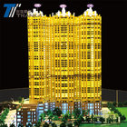 Lighting architectural models , scale miniature square model making