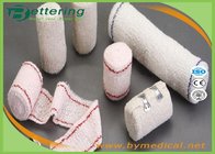 Medical Elastic Cotton Crepe Bandages Non sterile Surgical Elastic Bandage with red or blue thread
