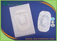 B0607 Medical permeamble sterile transparent breathable waterproof PU film IV wound dressing with absorbent pad