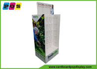 Double Sided Cardboard Store Display , Plastic Pegs Cardboard Box Display For Shovel Gloves HD069