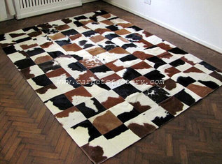 China Luxury Cow Leather Carpert Rug Of Animal Hide&amp;Skin For Home Decor supplier