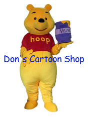 China Winnie bear costume Mascot,Long Plush mascot character,Winnie the Pooh Cartoon Character supplier