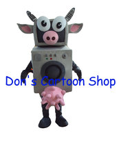 China Adult cow halloween cute mascot costume animal Dluxe cow party mascot costume supplier