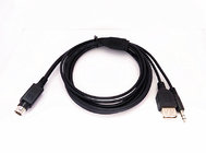 Cable-35USB AUX-IN 3.5mm audio and 5V USB Charging cable for Grom