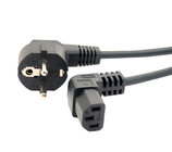 European Male to IEC 320 C13 Down Angle Power cord 1Meter