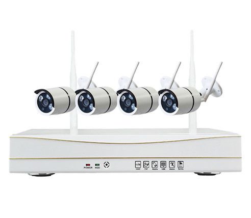 High quality 4CH Wireless NVR kit with 4pcs1.3MP Wifi IP Camera,Automatic Connection with IP, save installation cost