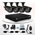 China Vandal Proof 24 LEDs IR CCTV Security Camera 8CH DVR Kit / Security Camera Kits distributor