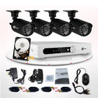 China Outdoor 700TVL H.26 CCTV Surveillance System IR-cut  / 4 Channel Camera DVR Kit distributor