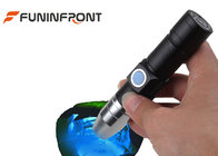 USB Rechargeable 365NM UV LED Torch Black Light MINI Flashlight for Gem Detect