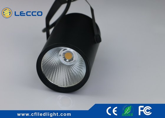 China Professional 30W Led Black Ceiling Track Lights For Jewelry Shop No Flicker supplier