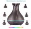Wood Grain Essential Oil Diffuser 400ml Ultrasonic Air Humidifier with 7Color Changing LED Lights