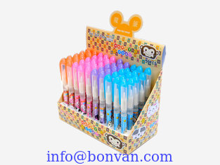 China fancy gel ink pen ,display box packing,with high quality ink,smooth writing supplier