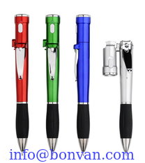 China multifunctional promotional gift ball pen, led light plastic pen with nail cutter supplier