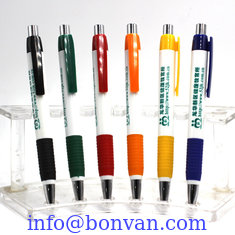 China cheap style gift logo company name printed plastic ballpoint pen supplier