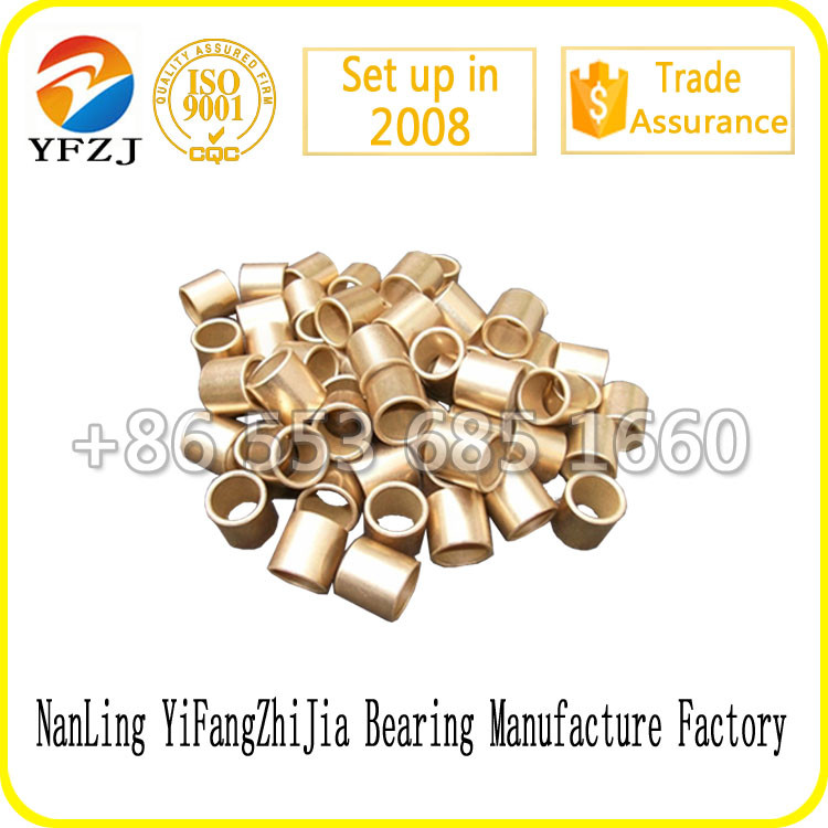 Oilless bearing gold supplier slide bush factory direct  oil bearing bush,sintered copper sleeve