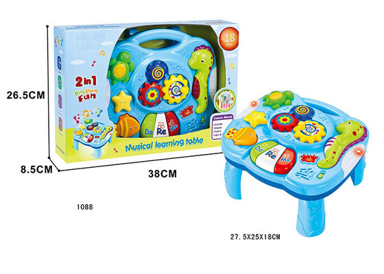 China Toddler Musical Learning Table Infant Baby Toys 12 Months With Light &amp; Sound supplier