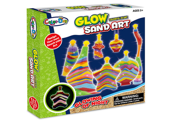 China Educational DIY Glow Sand Arts And Crafts Toys / Children Learning Kits W / Bottles supplier