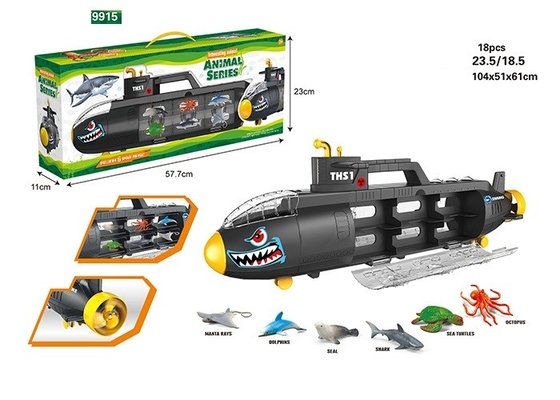 China 22 &quot; Submarine Ocean Animal Dinosaur Toys For Toddlers Age 3 PAHS HR4040 CD ASTM supplier