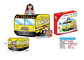 School Bus Shaped Children's Pop Up Toy Tent , Foldable Pop Up Playhouse Tent supplier