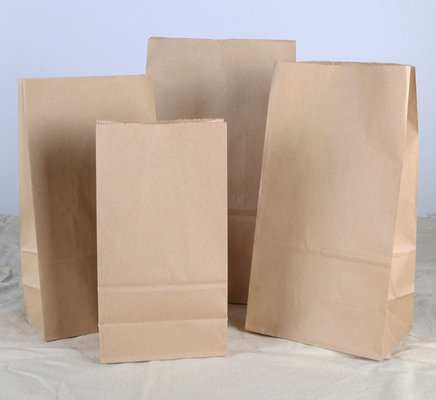 China Eco-friendly Brown Paper Craft Bags,Fashion Food Moisture Proof Resealable Shopping Bag Wholesale supplier