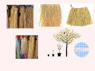 decoration natural and green  raffia grass bundle and mat  for hunting
