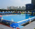 Outdoor PVC Above Ground Steel Frame Swimming Pool for summer playing