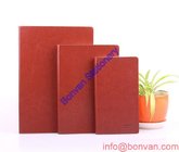 logo embossed diary book leather cover cheap notebook printing for students