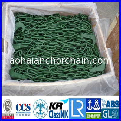 Container lashing Chain, Red painted lashing chain container securing lashing chain